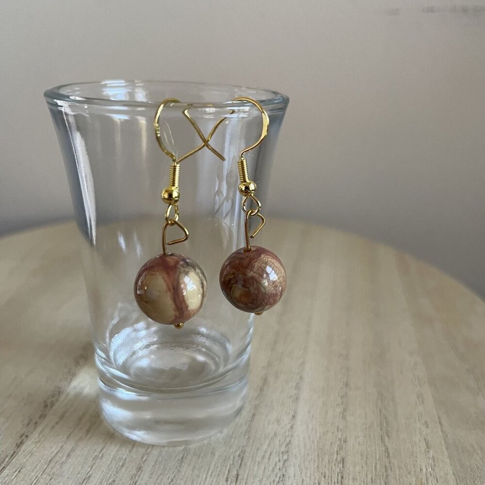 Joanne Beaded, Earrings, boho, chic, handmade, casual, gold, silver, delicate, l